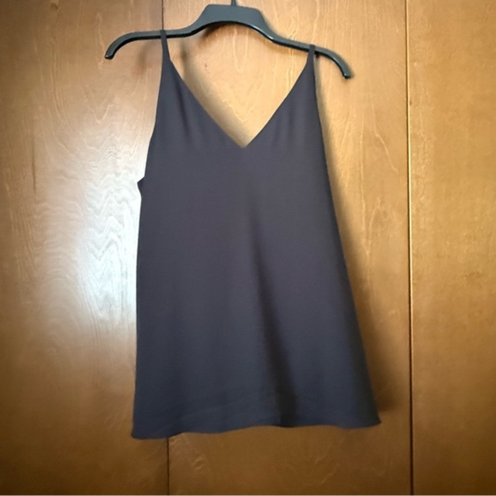 WHBM Woven Black Cami NWT XL Ret $42 Perfect Closet Staple